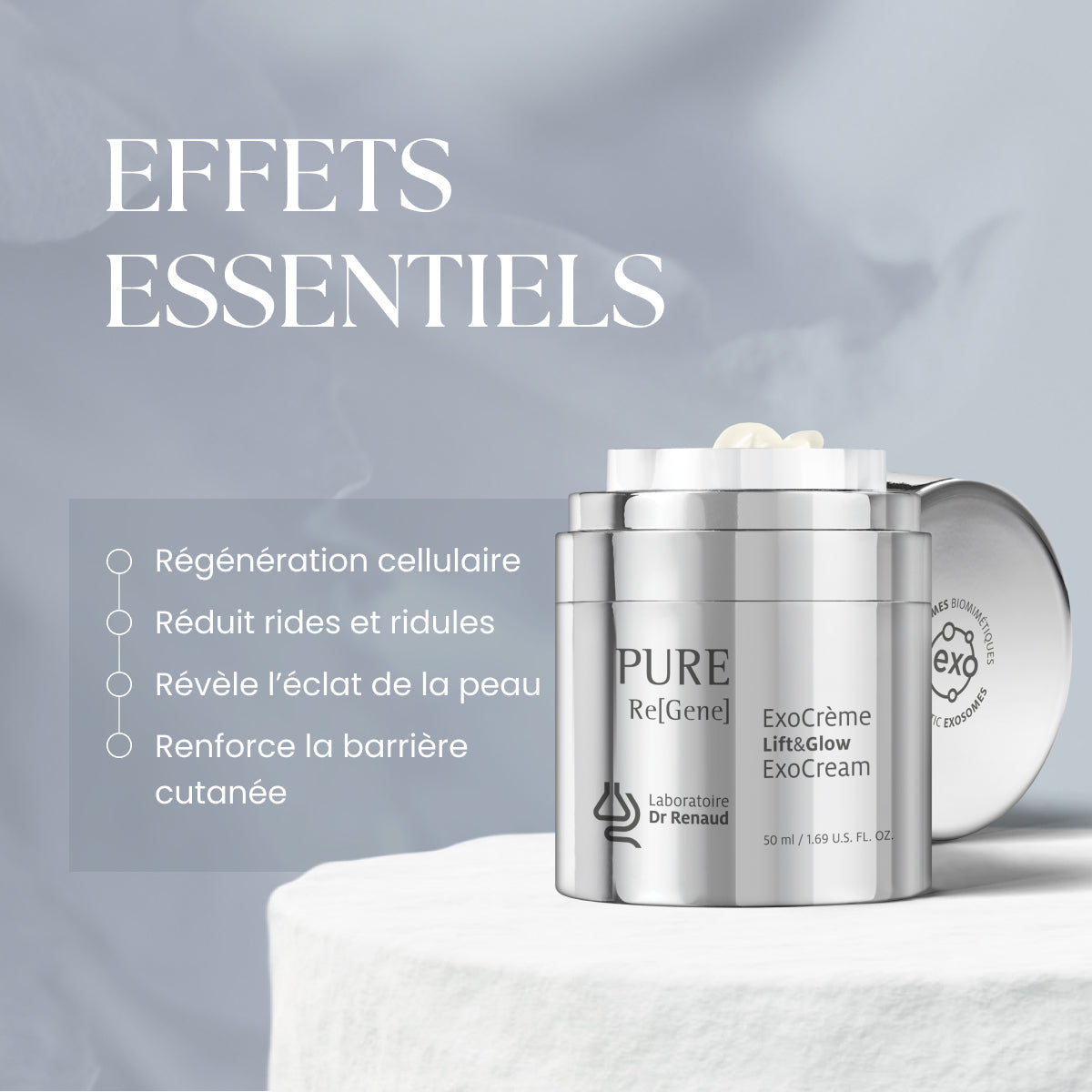 Pure Re Gene - ExoCrème lift & glow aux exosomes biomimétiques