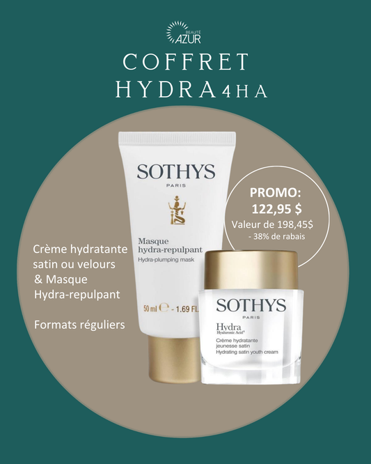 Coffret crème hydratante jeunesse et masque hydra-repulpant